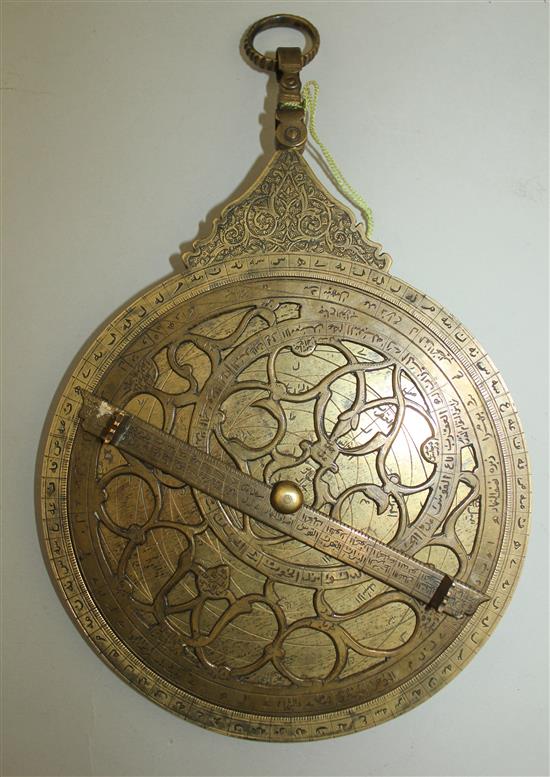 A Qajar astrolabe, circa 1900, 6in. diameter